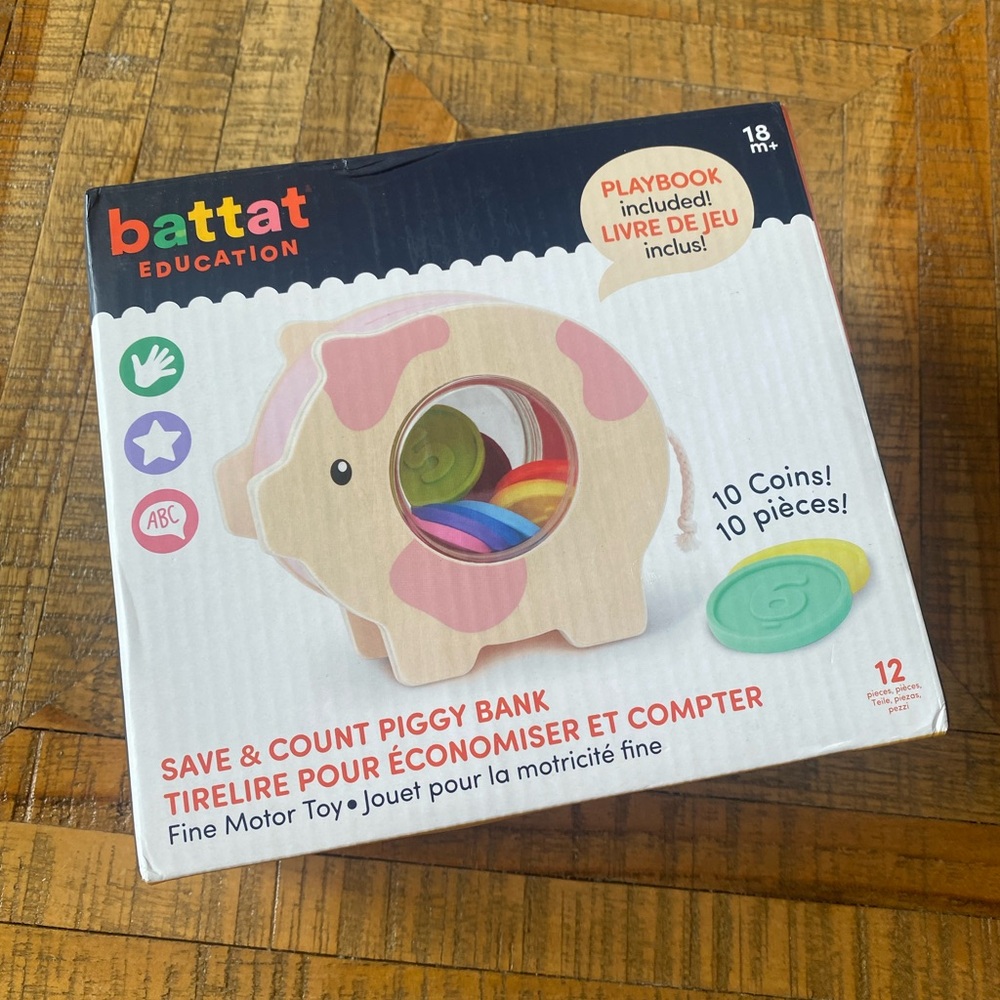 NWB Battat Education Save & Count Piggy Bank